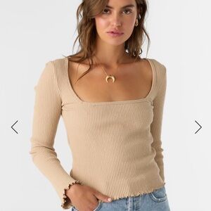 O’Neill Floki slub ribbed knit top